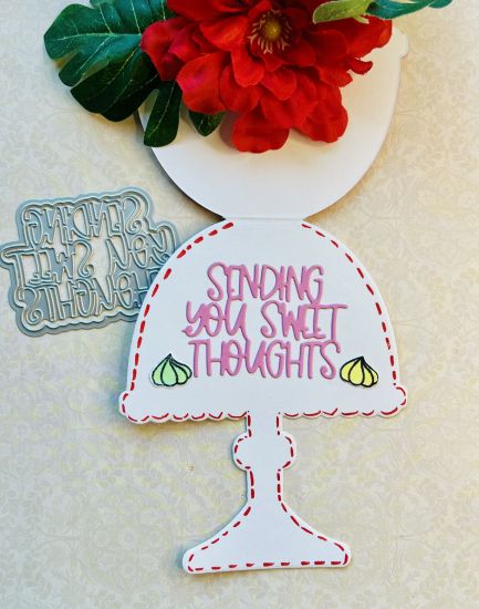 Cupcake Stand A2 Shaped Card Fold-it
