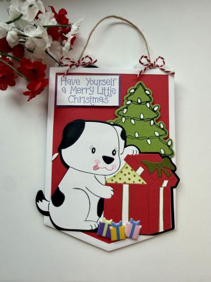 Birthday Dog with Gift Fold-it
