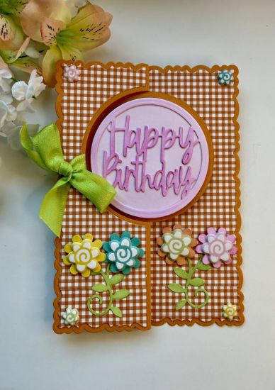 5x7 Deckle Edge Circle Flip-it
