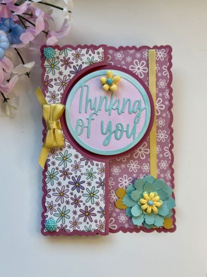 5x7 Deckle Edge Circle Flip-it
