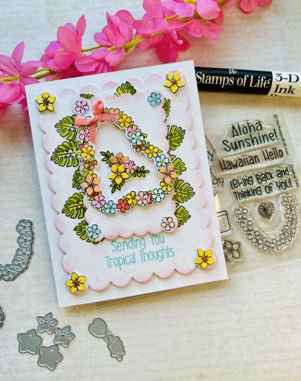 Tropical Vibes Clear Stamps & dies
