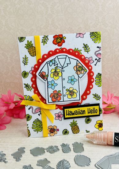 Tropical Vibes Clear Stamp & dies
