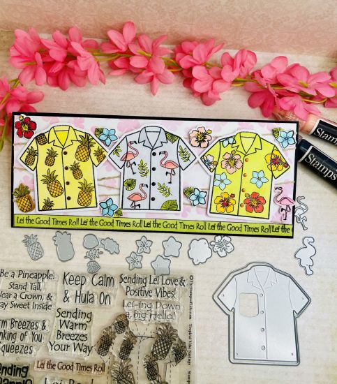 Tropical Vibes Clear Stamp & dies
