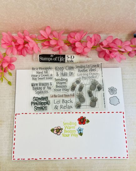 Tropical Vibes Clear Stamp & dies
