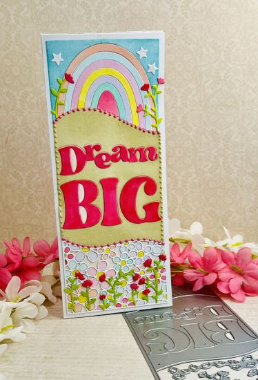 Dream Big Slimline Tri-Background Die
