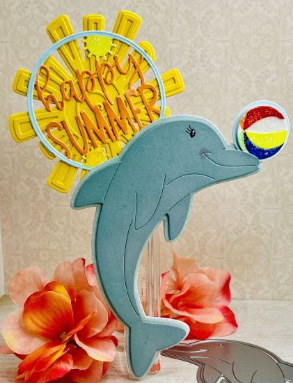 Jumping Dolphin Fold-it Card Die Set
