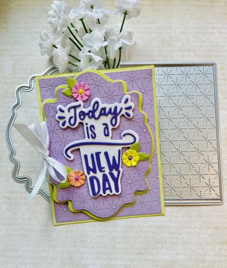 Bouncy A2 Card Die Set
