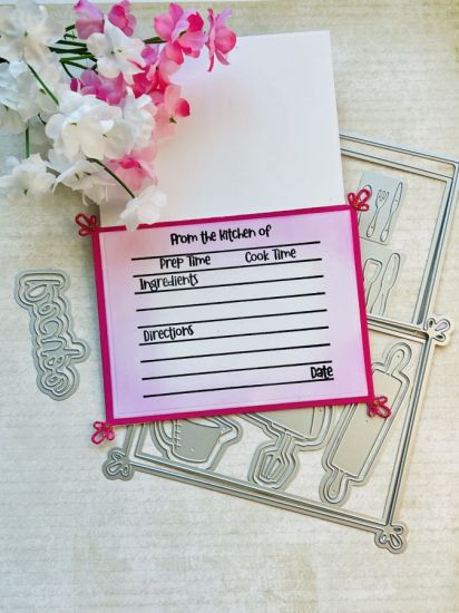 A2 Recipe Card Die Set
