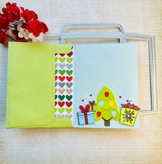 Stitched Envelope with Liner
This I made into an Envelope Book
