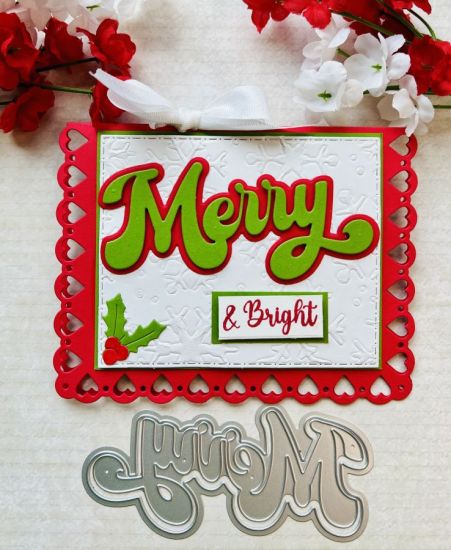 SCT Merry Christmas Word die set
