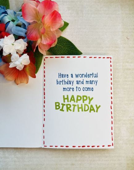 Happy Happy Birthday Card front 
