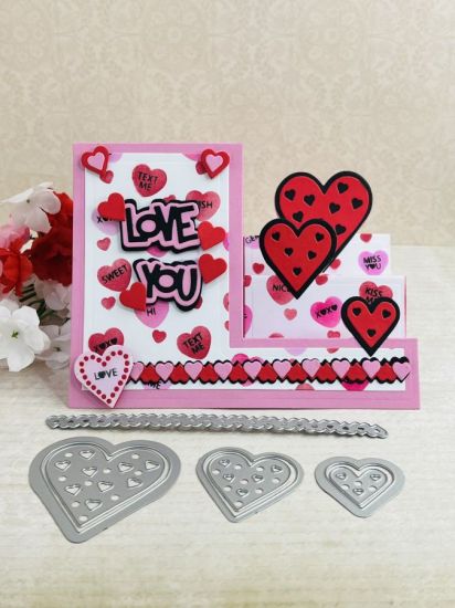 Heart Step-Up card base
