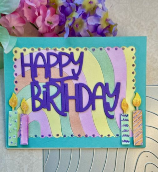 Groovy Swirl A2 card
