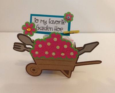 Wheelbarrow Garden Box-It Favor
Favor box made with box-it die
Keywords: Garden Wheelbarrow Box-it