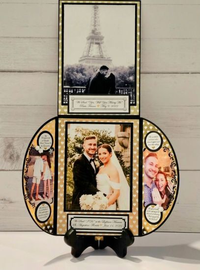 5×7 Rounded Gatefold Wedding Card

