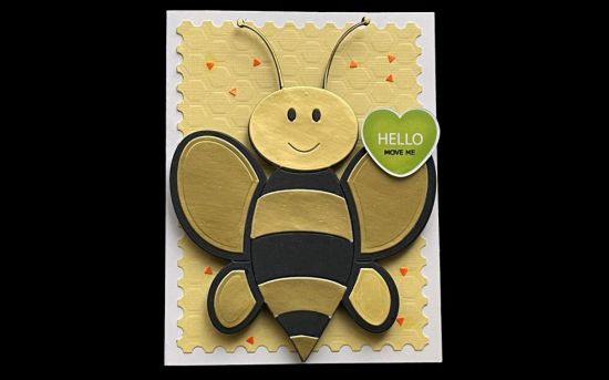 Craft Roulette Episode 168
Craft Roulette Episode 168, Card 10 - ZERO HERO
Project: A2 Card and the Bee wobbles
Colors: Lemon with a splash of Lime and a pinch of Orange
Element: Bee's emerge in the Spring time
Random: Metallic accents on the black bee
