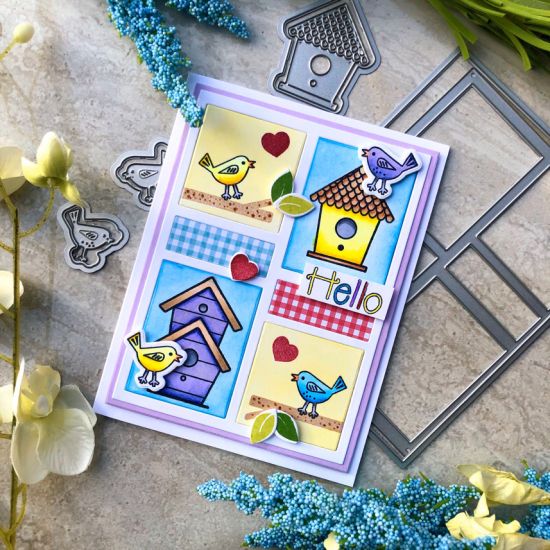 Flower Vine Grid Die Set
