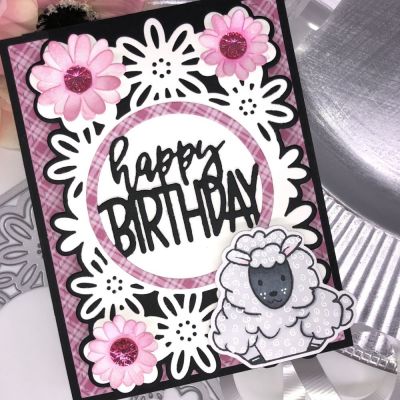 A2 Floral Happy Birthday Drop-In
Keywords: Sheep Pudgie
