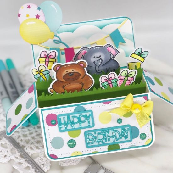 5x7 Birthday Box Card 
