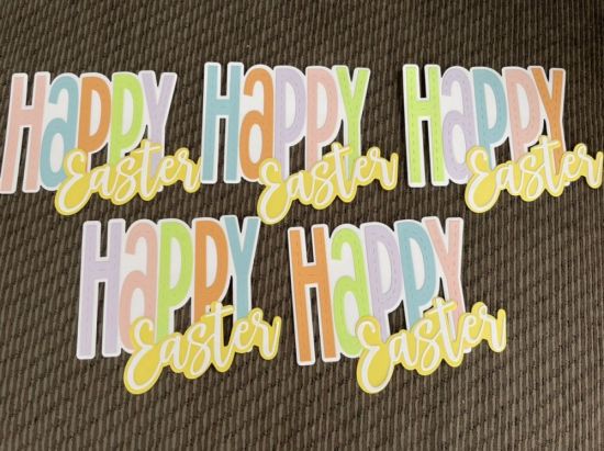 Keywords: Happy fold it & Easter Statement Set