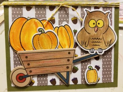 Fall card
Keywords: Wheelbarell2stamp