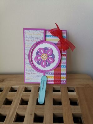 Pink birthday card
Pink card with little red and yellow. And flowers, because, with flowers, world is better place :-)
