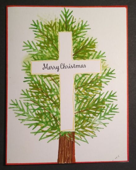 Keywords: Pine needles tree cone cross