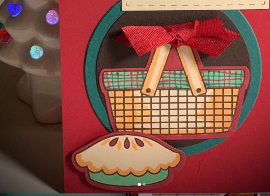 Keywords: picnic basket pie christmas best day card kit