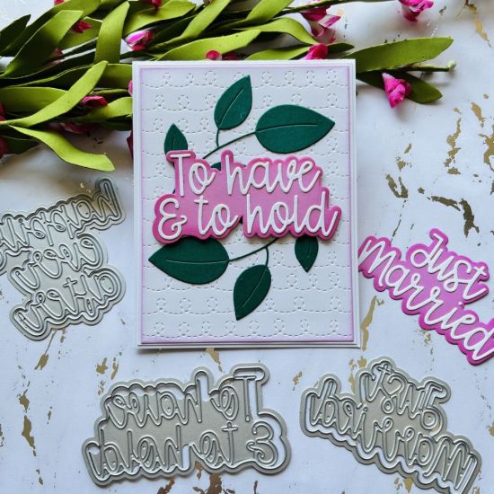 Wedding word die set
