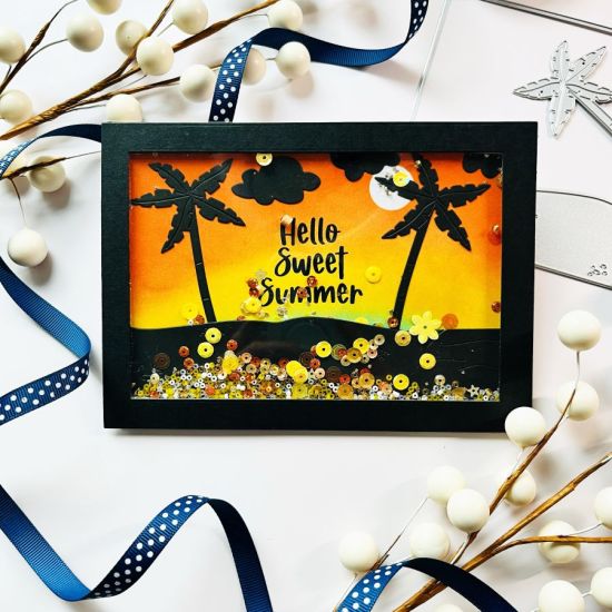 Keywords: 5x7BeachSceneBackgroundDie, 5x7 beach scene background die