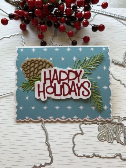 Christmas deckle edge
