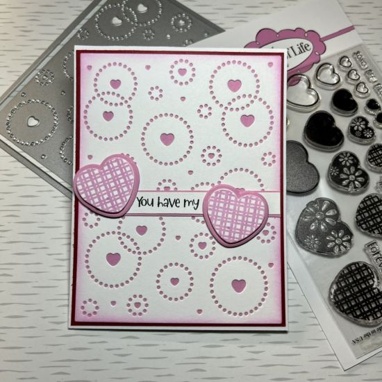 Conversation heart background die
