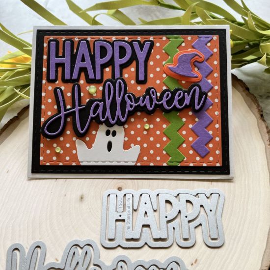 Halloween word die (cheerful)
