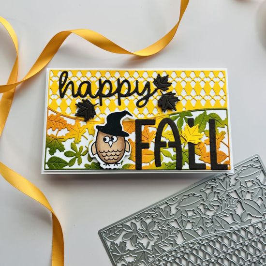 Keywords: Fall mini slimline double background die