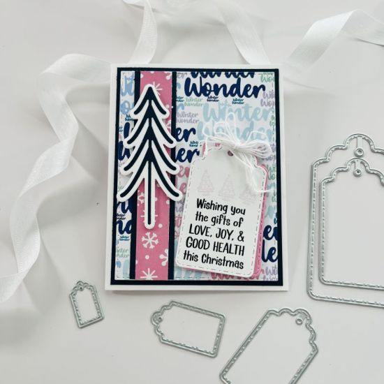 Keywords: Stitch dot scallop gift tag dies