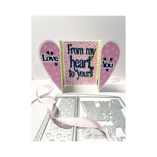 Keywords: Heart gate fold card