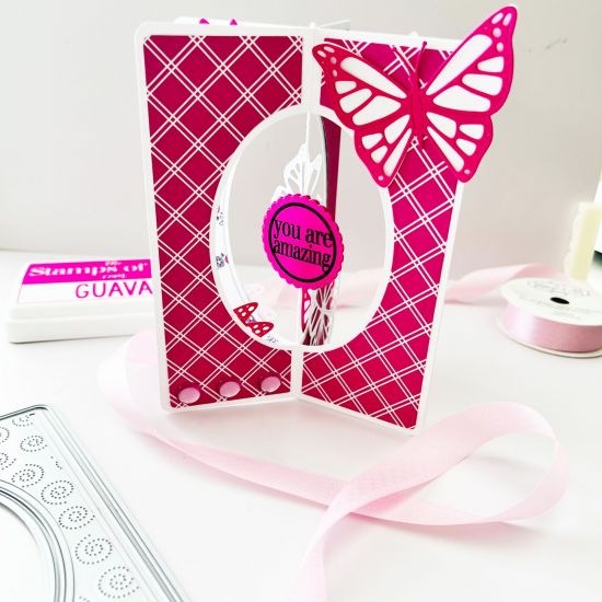 Keywords: Triple flower oval criss cross