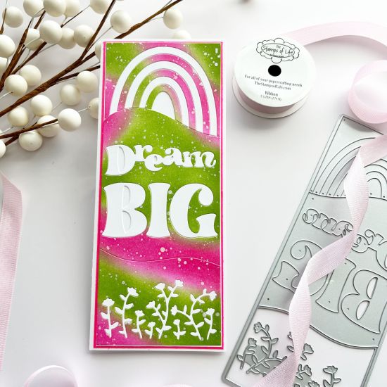 Keywords: Dream big slimline tri background