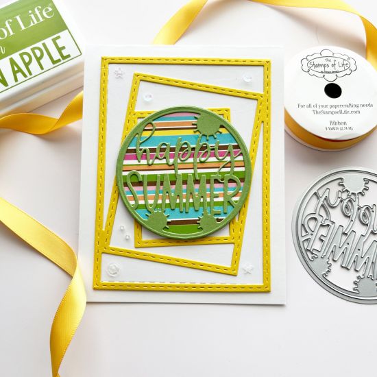 Keywords: Happy summer word circle die