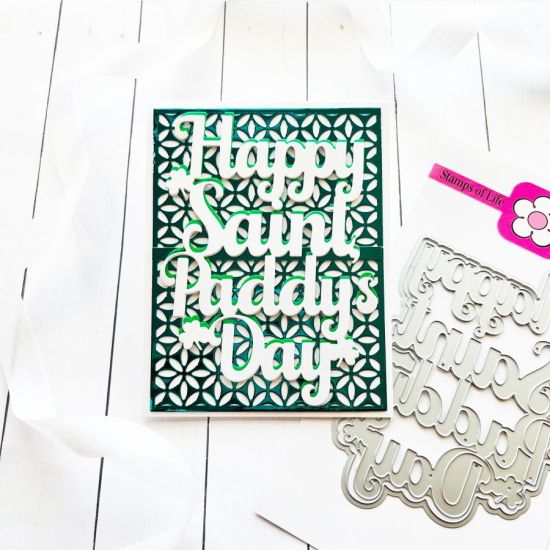 Keywords: Happy St Paddy’s Day word die