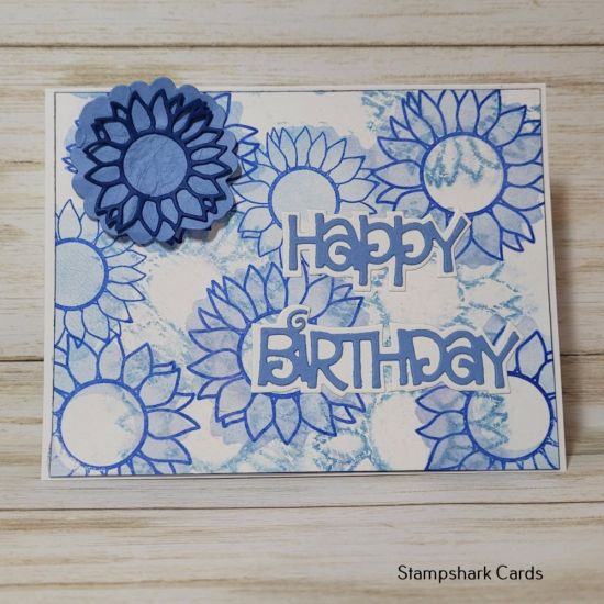 Blue Sunflowers
