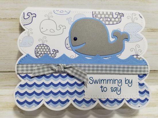 Hello Whale
Keywords: Whale2stamp dies, Laugh Collection paper pad, Double Scallop A2 Die Set