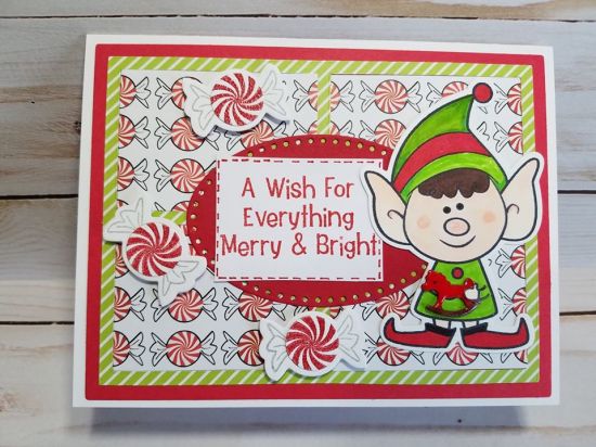 Keywords: elves2stamp, grid4 die set, Hope & Joy patterned paper, Glaze n Glue, sentiment-Sept. 2019 Card Kit