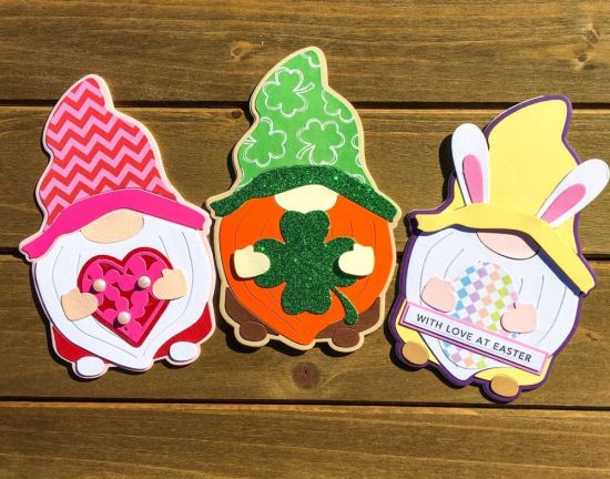 Spring Time Gnomes 
The Gnome Fold-It is perfect for all holidays! I made one for Valentine's Day, one for St. Patrick's Day, and finally an Easter one. 
Keywords: Gnome Fold It