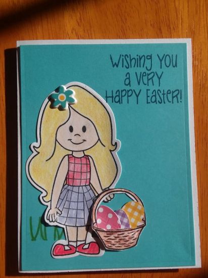 Stephie Doll Easter
Easter card using Stephiedoll3 stamps & die set.  Also used bunnyfriend4bear and squirrel4easter.
Keywords: Stephie Easter