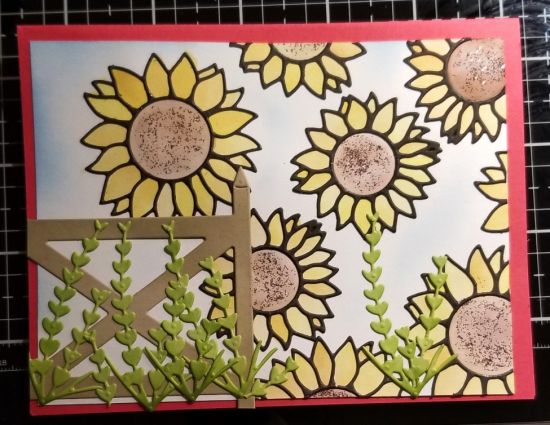 Sunflower card class - card 1
