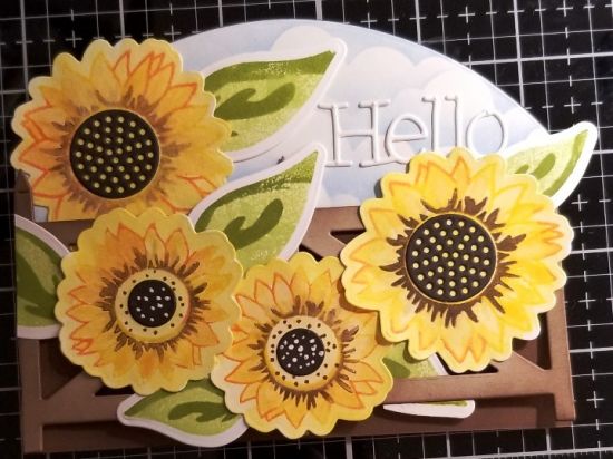Sunflower card class - card 2
