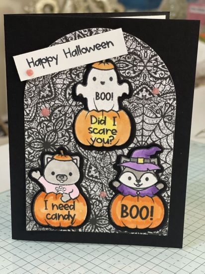Pumpkin critters card 2
Halloween 
Keywords: Halloween