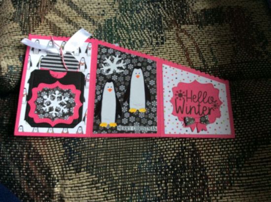 Winter Hello
Penguins tags snowflakes 
