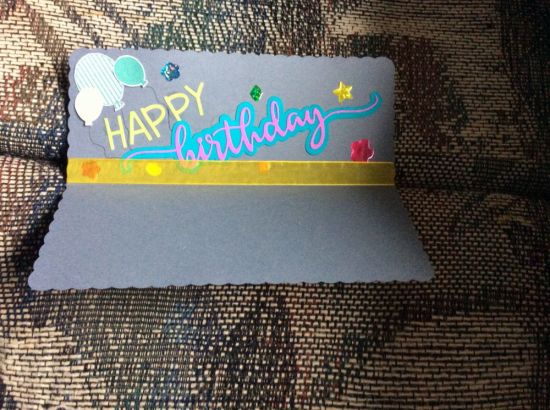Happy Birthday
Slimline inside of card
